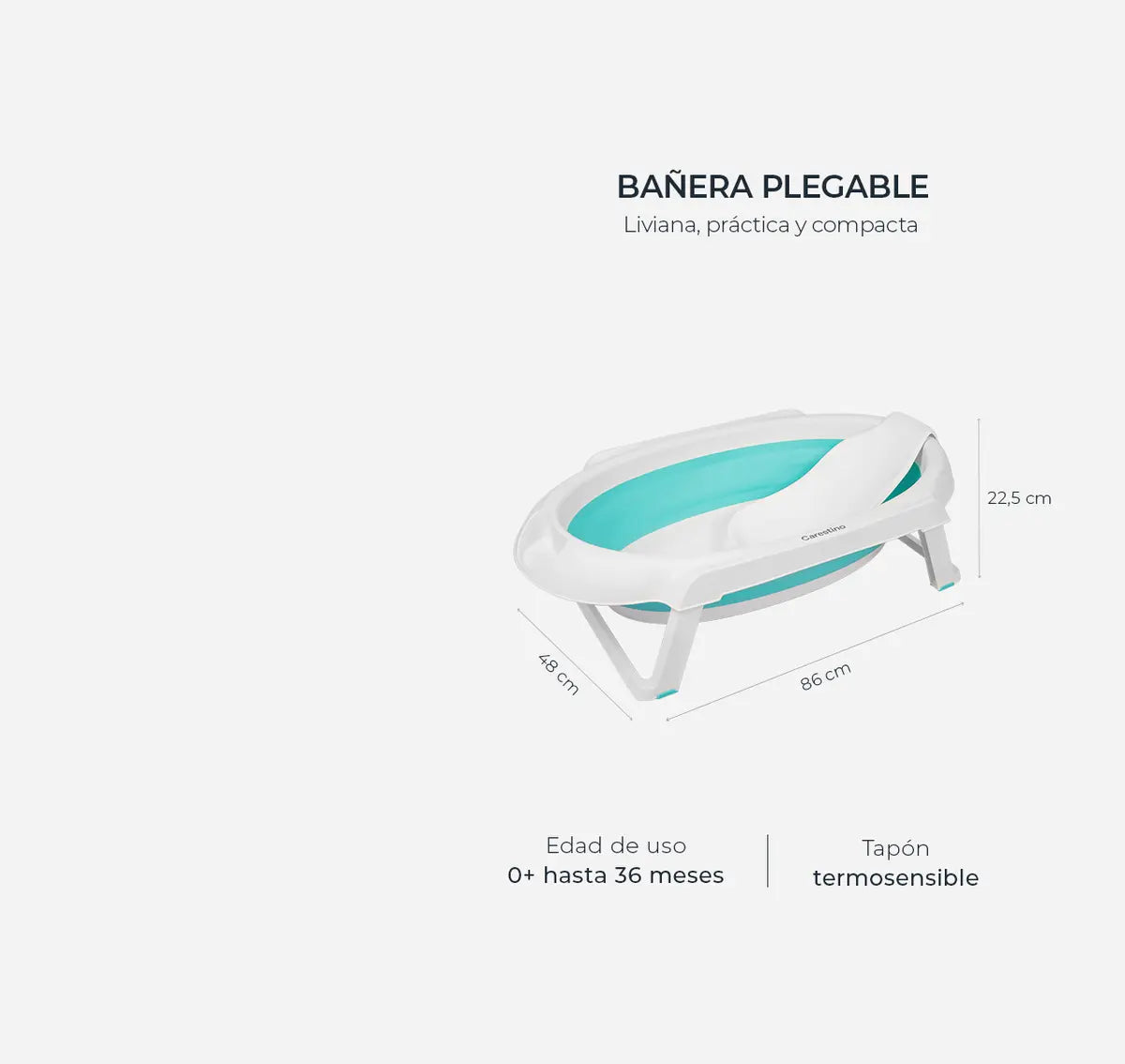 Bañera Plegable con Soporte