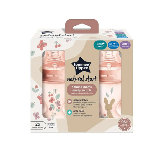 Biberón Natural Start 9Oz - 260ml X 2 niña