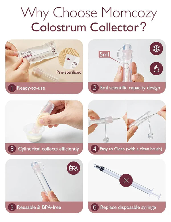 Colector de calostro reutilizable Momcozy