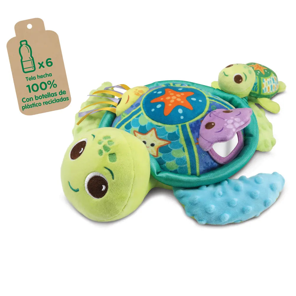 Tortuga y su bebé Peluche