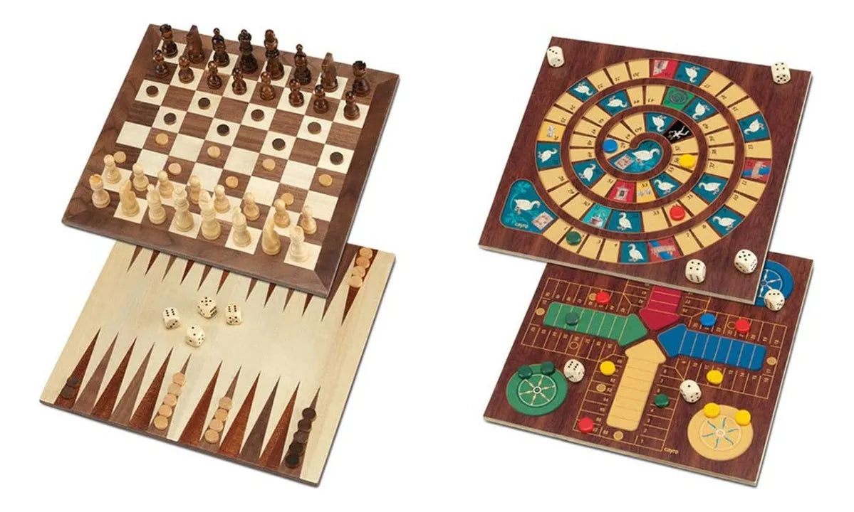 Juego de Mesa 5 en 1 Cayro – Ajedrez y Damas