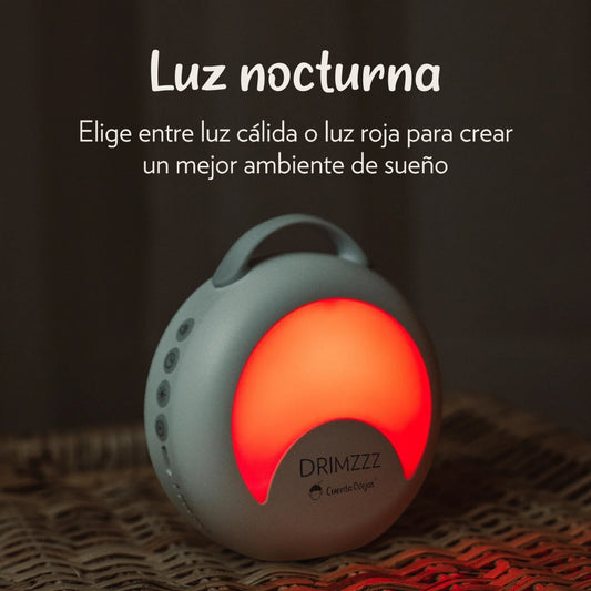 Máquina de Ruido Blanco Portátil con Luz Roja Drimzzz