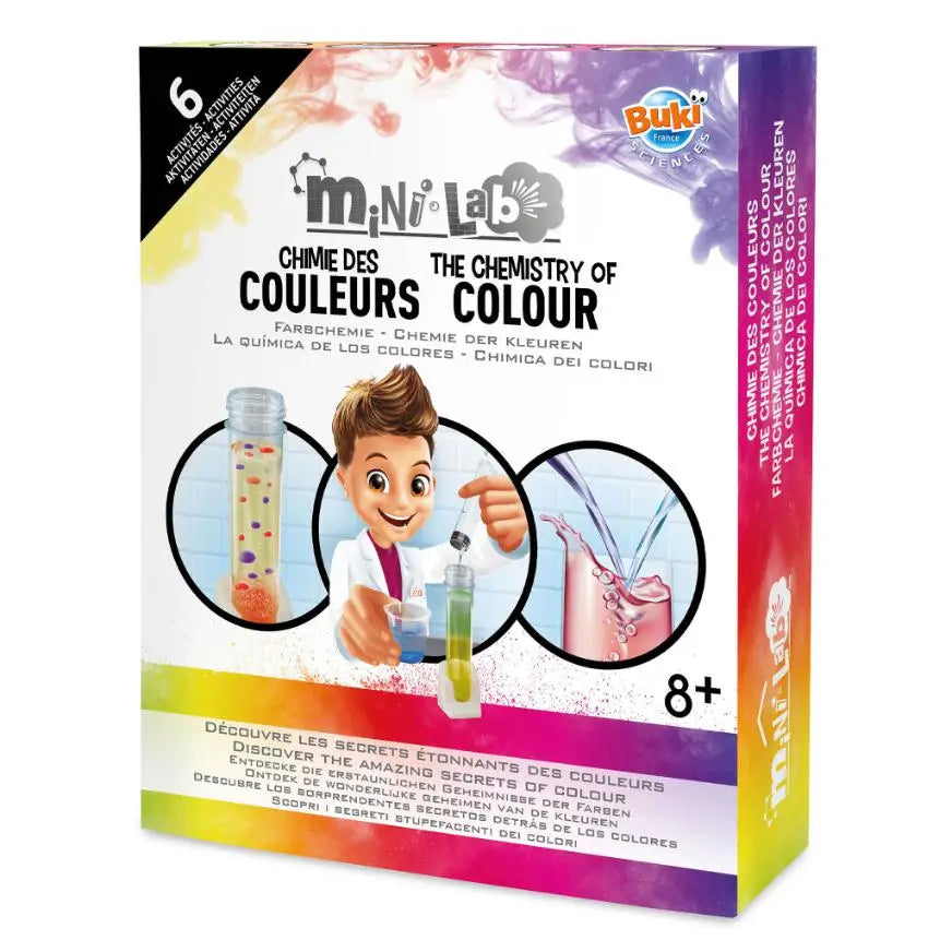Mini Laboratorio Química De Color 6 Experimentos Buki France