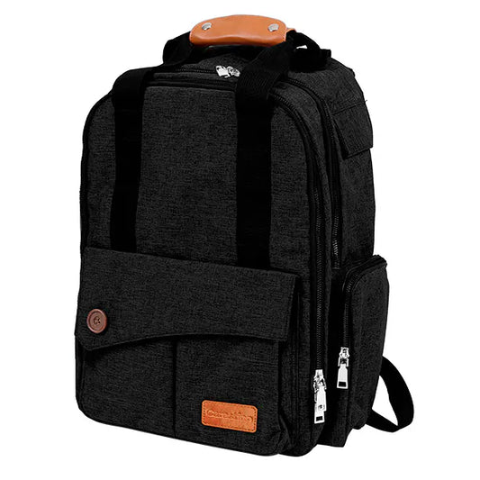 Mochila Maternal Roma negro melange