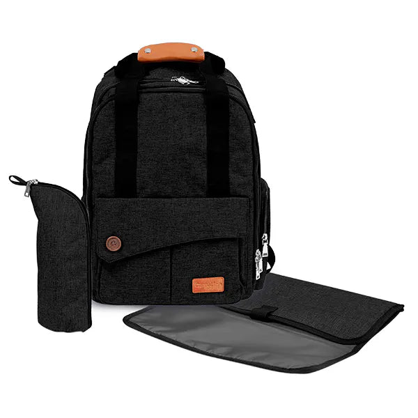 Mochila Maternal Roma negro melange