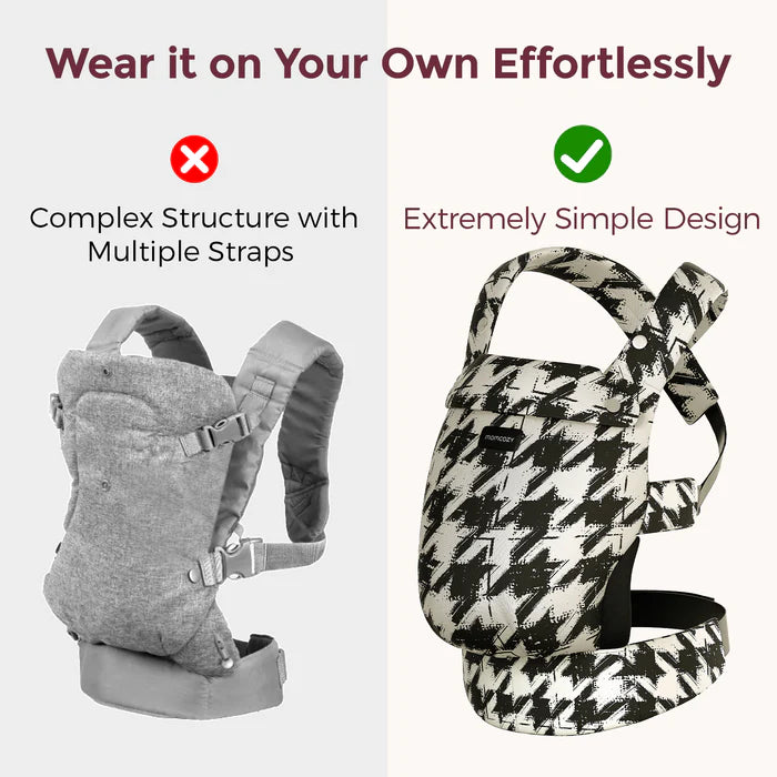 Momcozy Portabebés ergonómico pata de gallo