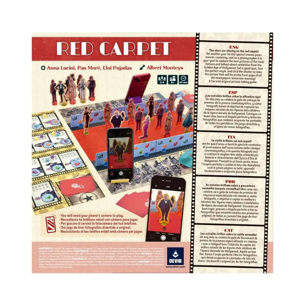 Red Carpet Juego de Mesa Devir