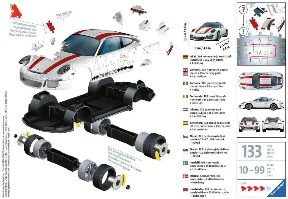 Rompecabezas 3D Porsche 911