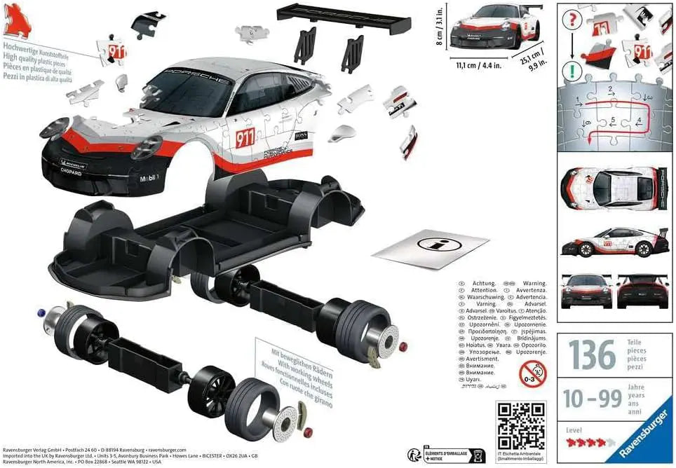 Rompecabezas 3D Porsche GT3 CUP 1