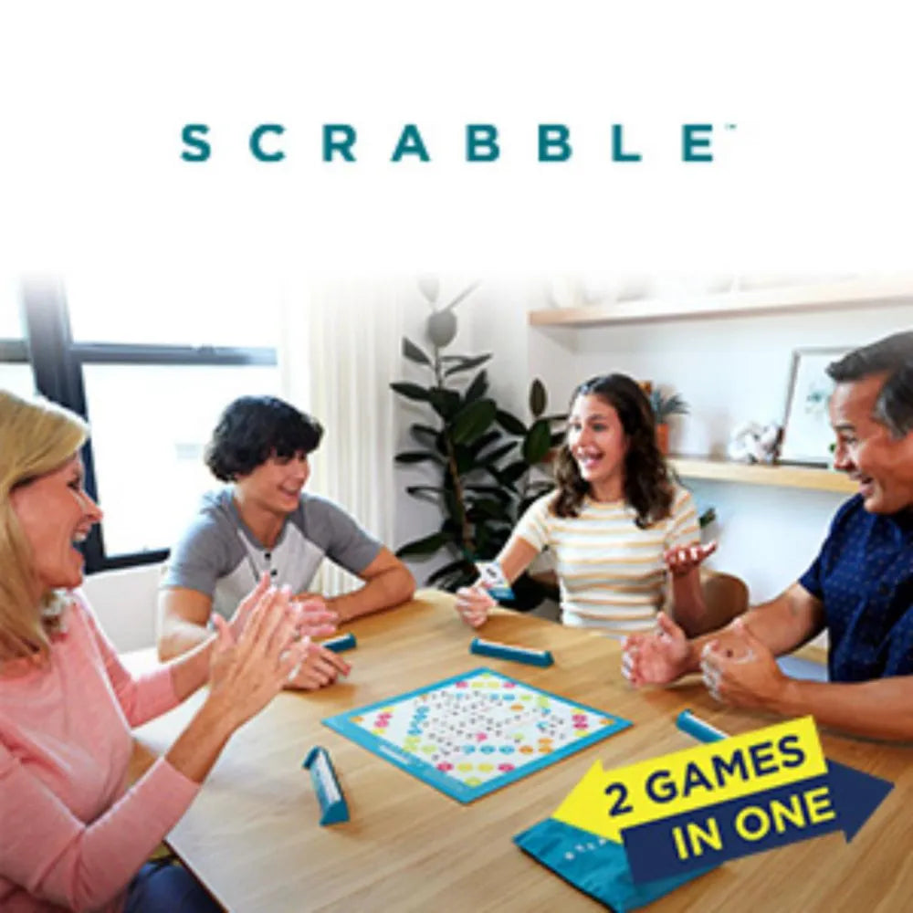 Scrabble 2 En 1 Juego De Mesa Mattel Games