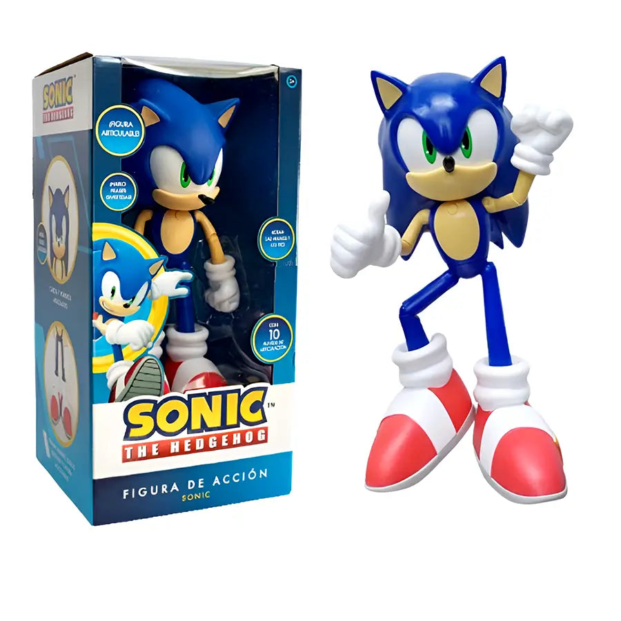 Sonic The Hedgehog artículable y con sonido