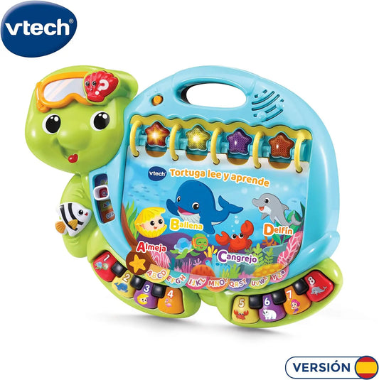 Tortuga lee y aprende