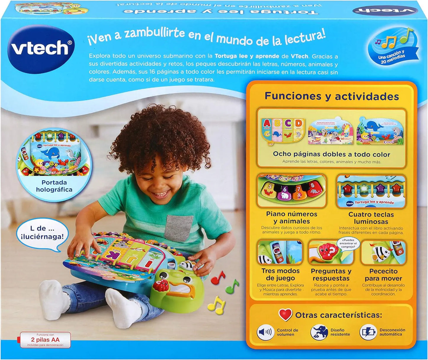 Tortuga lee y aprende