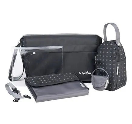 Bolso Pañalero Messenger Bag Negro