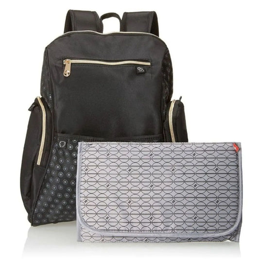Mochila Pañalera Print Negro