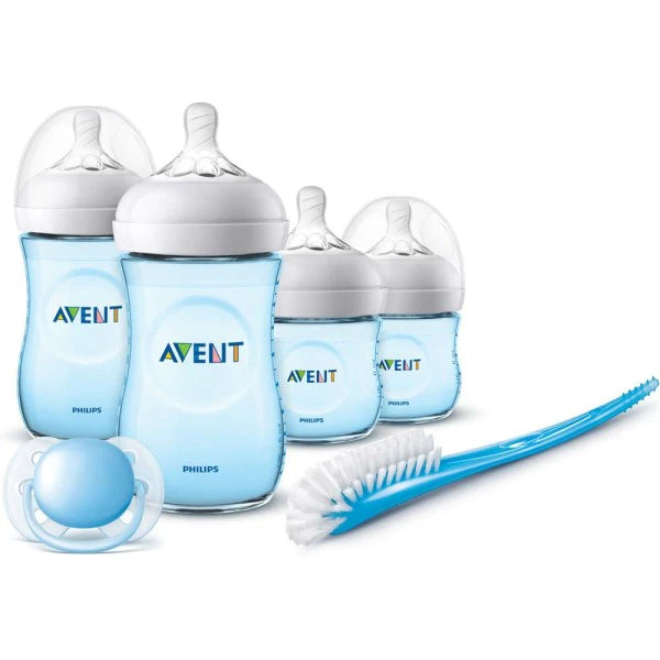 Set Recién Nacido Natural Celeste