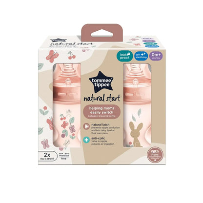 Biberón Natural Start 9Oz - 260ml X 2 niña