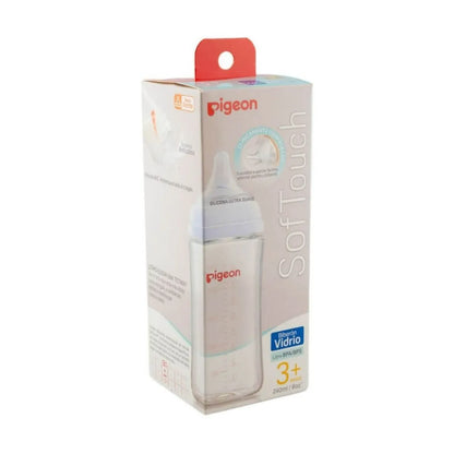 Biberon De Vidrio Softouch Peristaltico Plus 240 ml Boca ancha