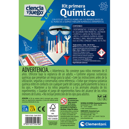 Kit Primera Química 60 experimentos Clementoni
