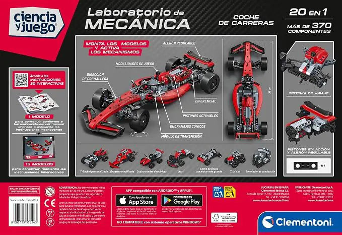 Coche de Carreras 20 en 1 Clementoni
