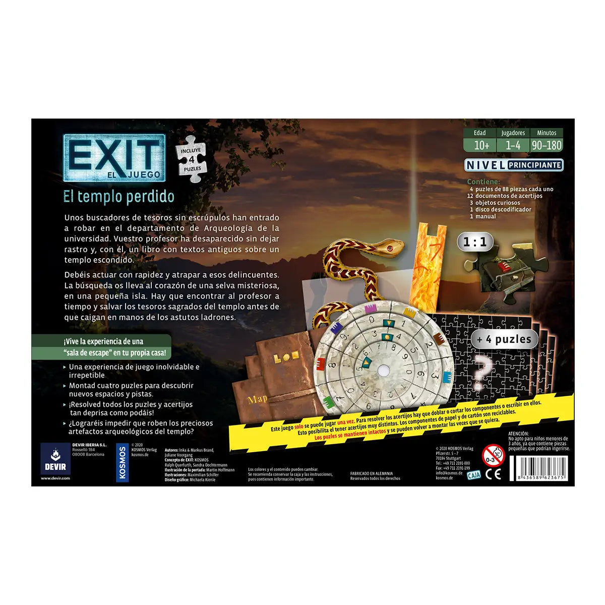 EXIT Puzzle El Templo Perdido Devir