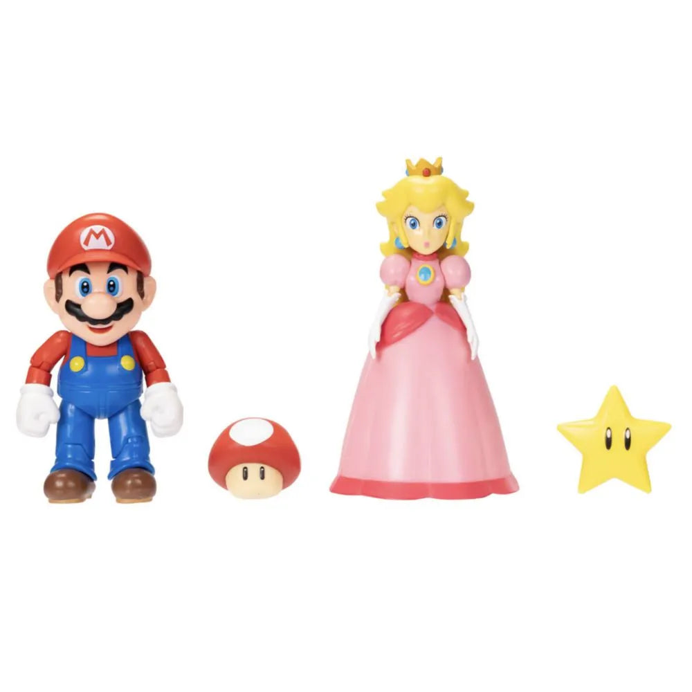 Figuras Nintendo Mario y Peach