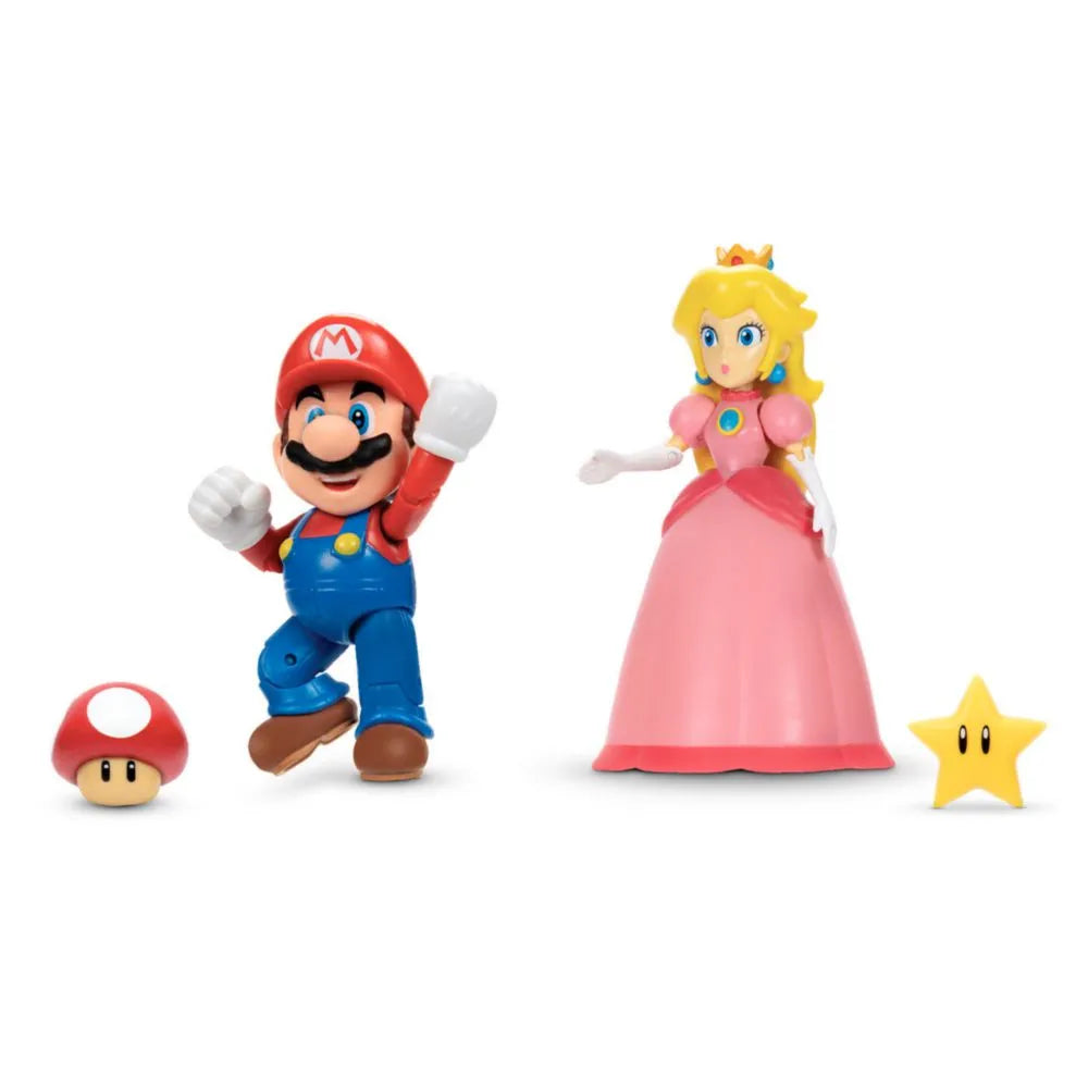 Figuras Nintendo Mario y Peach