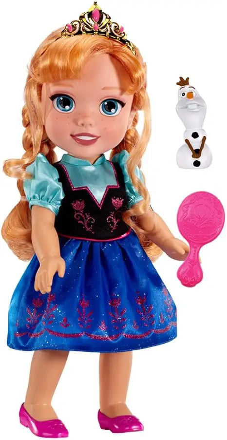 Frozen Muñeca Toddler Ana con Cepillo y Olaf