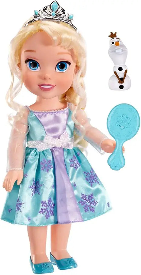 Frozen Muñeca Toddler Elsa con Cepillo y Olaf