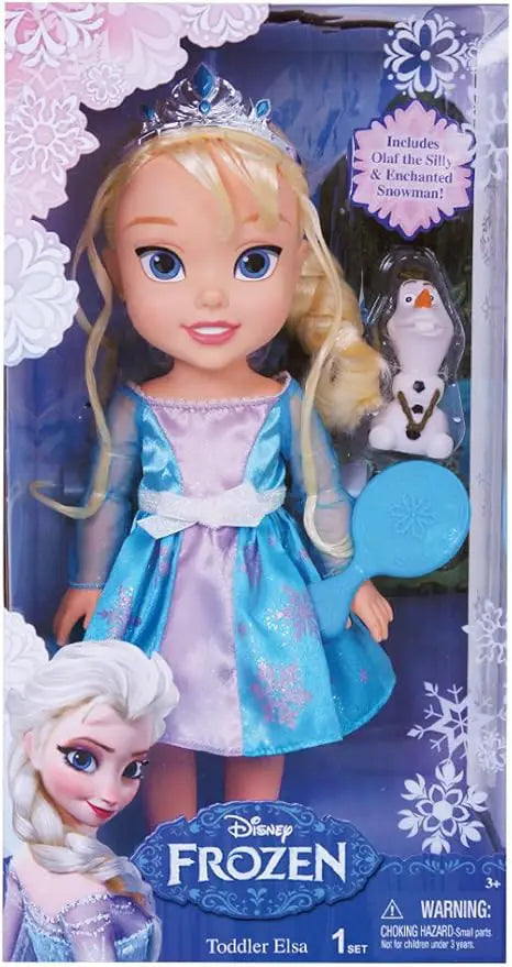 Frozen Muñeca Toddler Elsa con Cepillo y Olaf