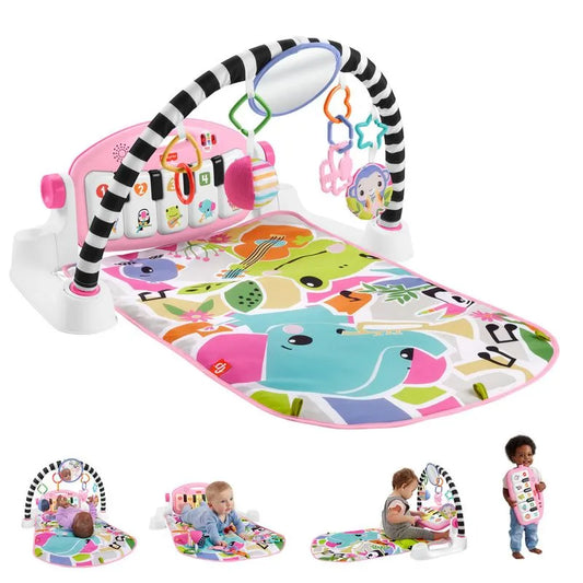 Gimnasio para Bebés Piano Pataditas Musicales Brilla y Crece Rosa