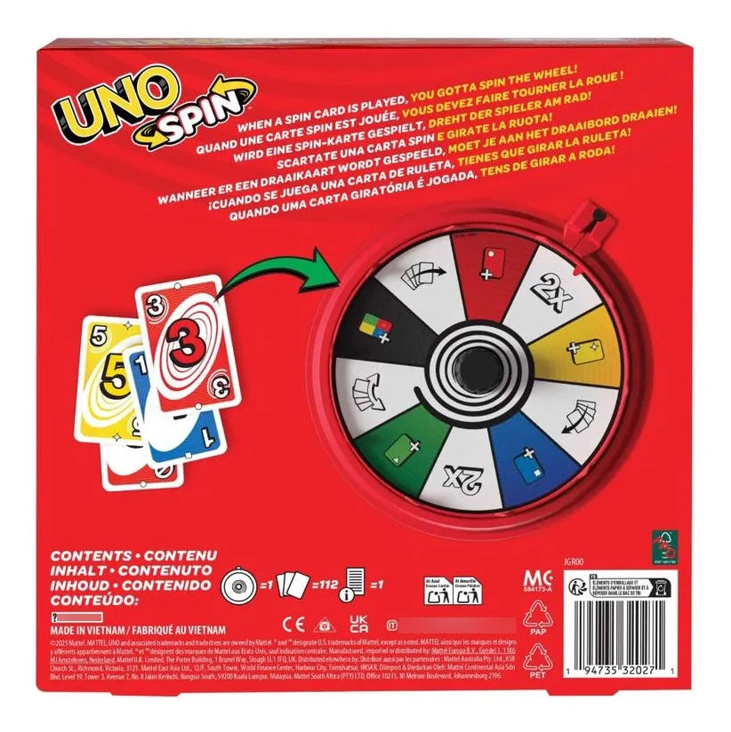 Juego De Mesa Uno Spin