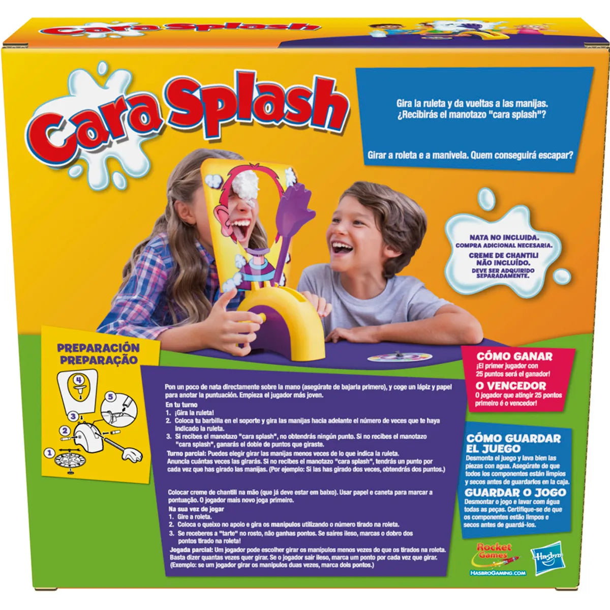 Juego de mesa Hasbro Gaming Cara Splash Pastelazo