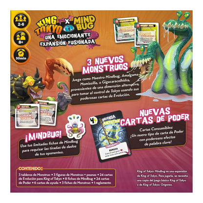 King of Tokyo Mindbug | Expansión Devir 2-6 Jugadores