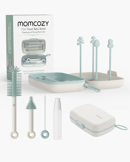 Kit de limpieza y secado de biberones Momcozy 7 en 1