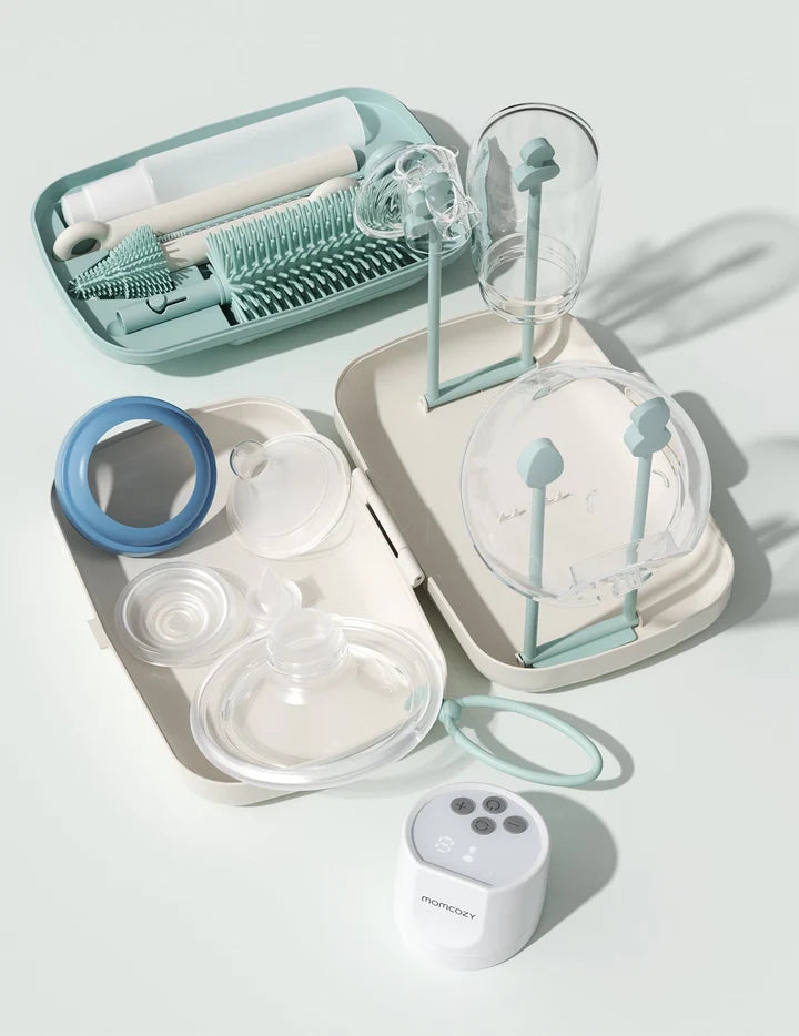 Kit de limpieza y secado de biberones Momcozy 7 en 1
