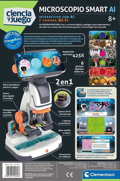 Microscopio Digital 2 en 1 Clementoni