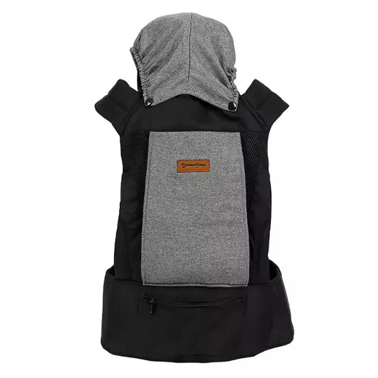 Mochila Porta Bebé gris y negro