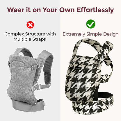 Momcozy Portabebés ergonómico pata de gallo