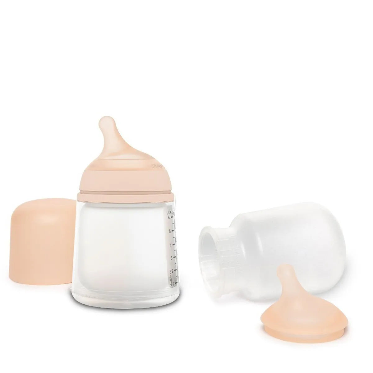 Pack Biberón Anticólicos ZeroZero 180ml con Tetina y Bolsa de Recambio