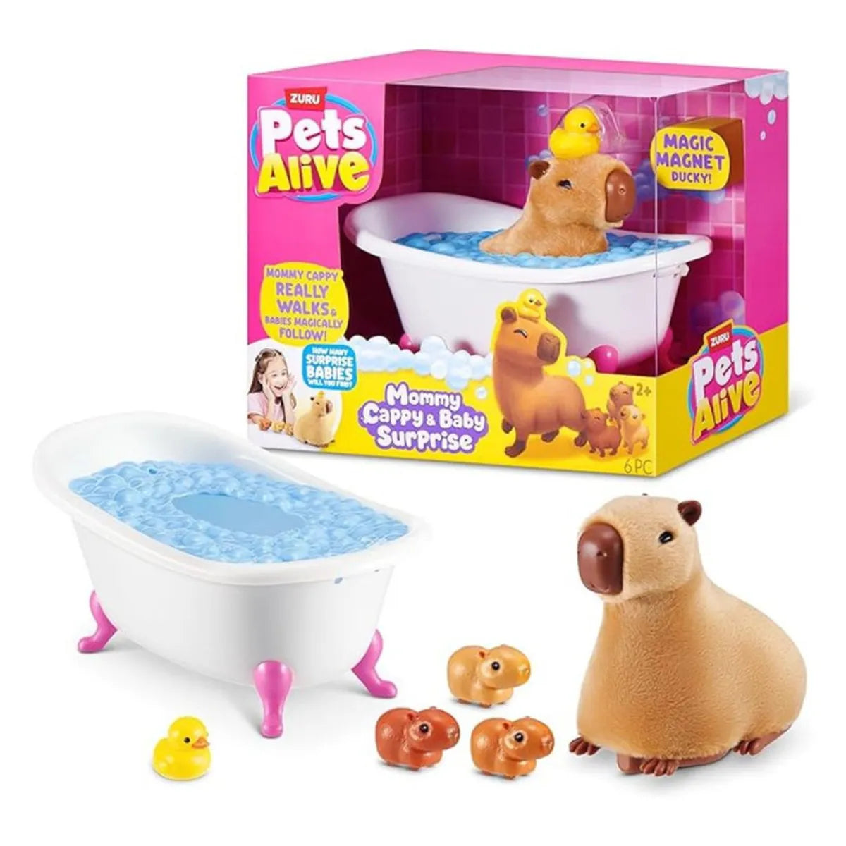 Mamá Capibara y Bebés Sorpresa Pets Alive 