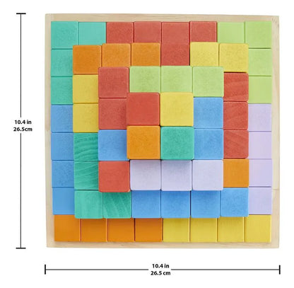 Pirámide De Bloques Madera Fisher Price X 65 Piezas