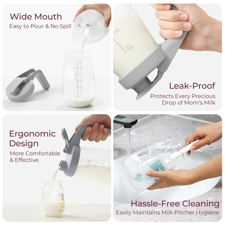 Recipiente para Almacenar Leche Materna Momcozy de Vidrio