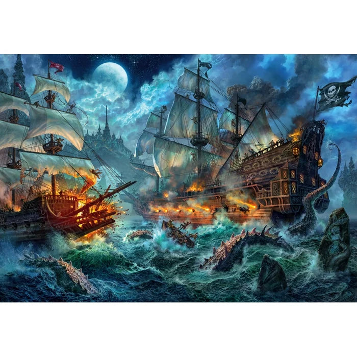 Rompecabezas Batalla de Piratas 6000 Piezas Clementoni