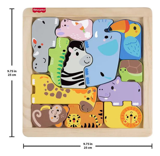 Rompecabezas Zoológico de Madera Fisher Price