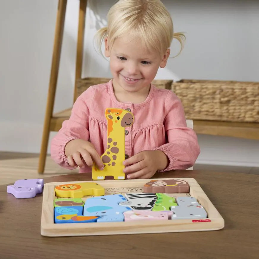 Rompecabezas Zoológico de Madera Fisher Price
