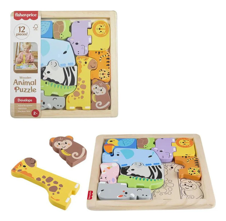 Rompecabezas Zoológico de Madera Fisher Price