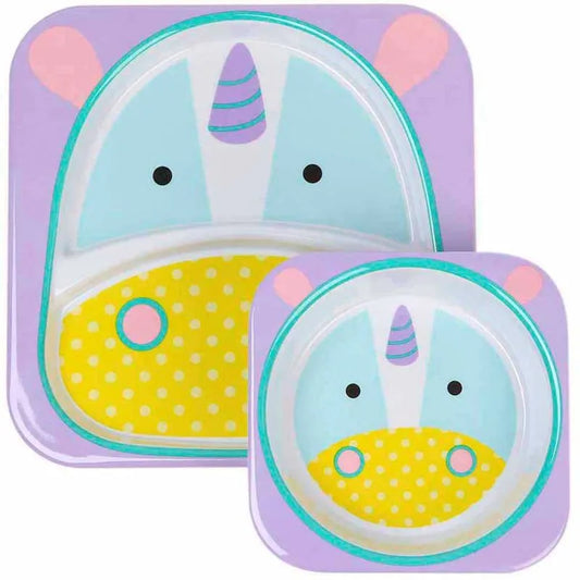 Set Plato y Bowl SKIP HOP Unicornio