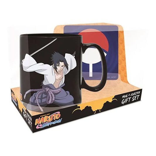 Taza Mágica de Naruto Shippuden con Posavasos