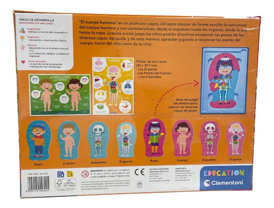 Rompecabezas el cuerpo humano Clementoni